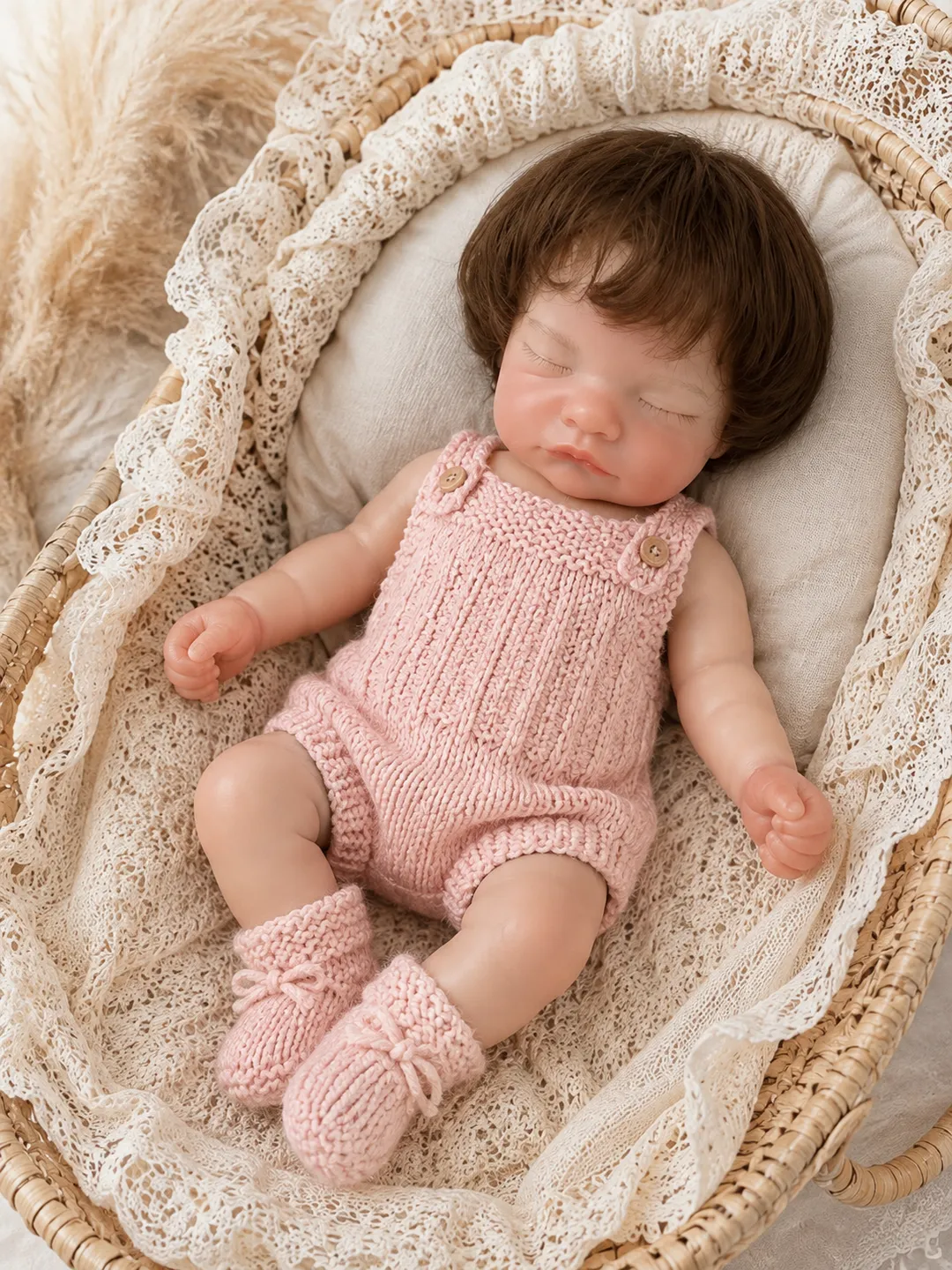 Bebe Reborn Chloe Dormida Platino