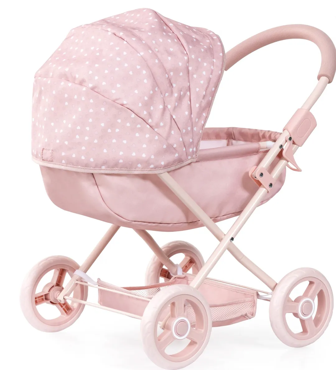 Coche Rosa Con Puntos