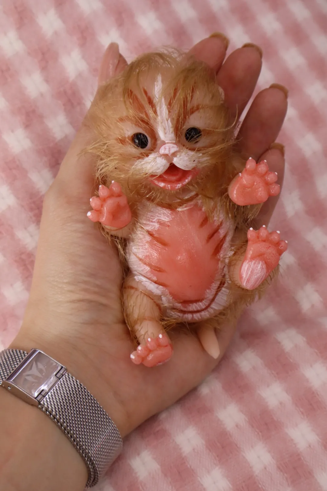 Gato En Silicona Platino