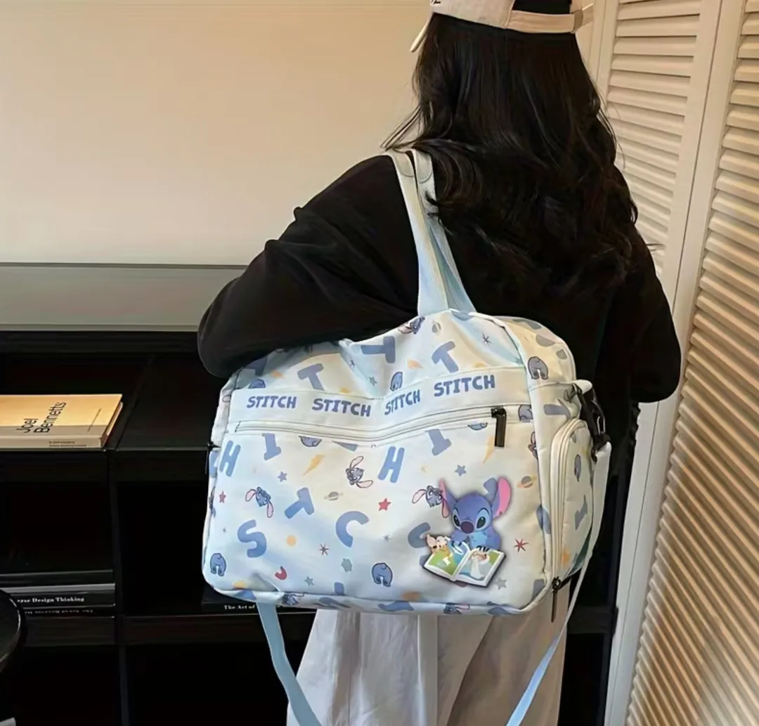 Pañalera Stitch Azul