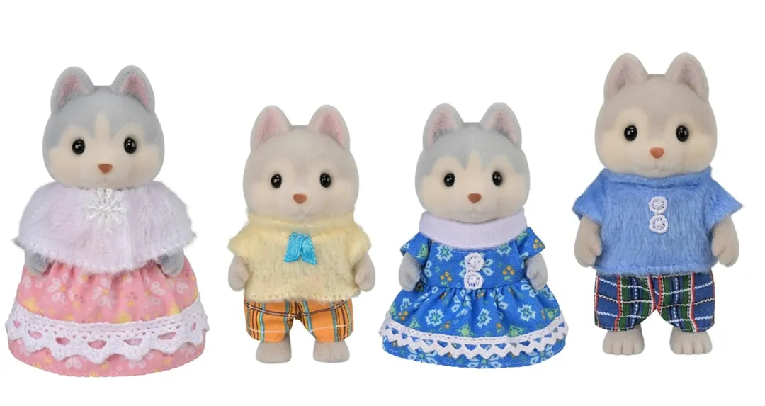 Calico Critters Husky Family