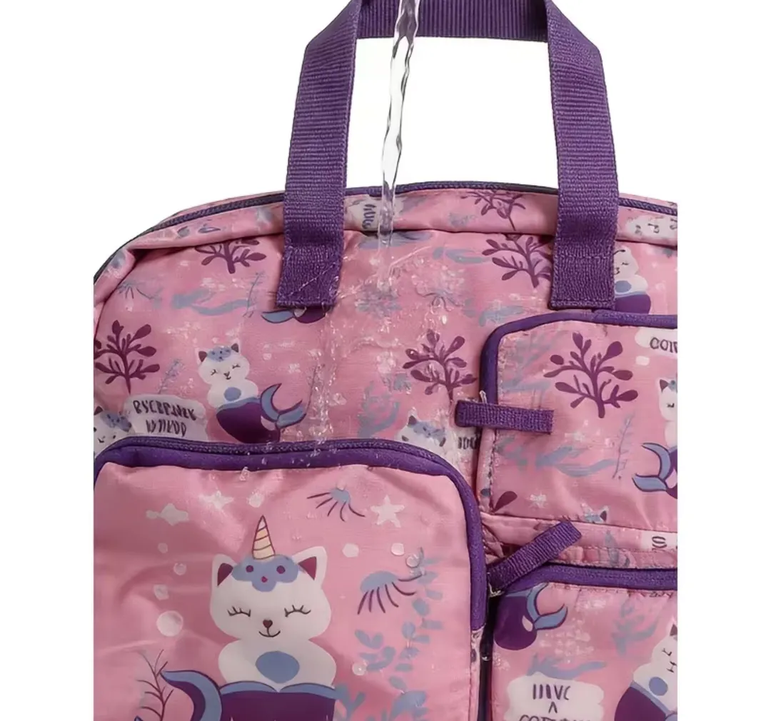 Pañalera Morada Gatitos