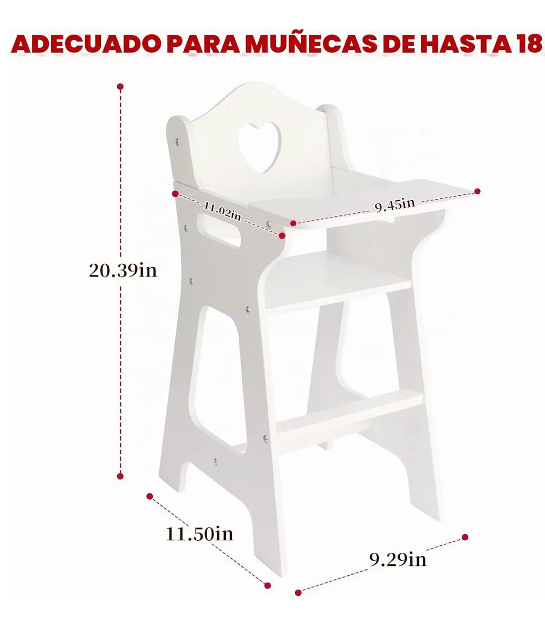 Silla Comedor Para Muñeco