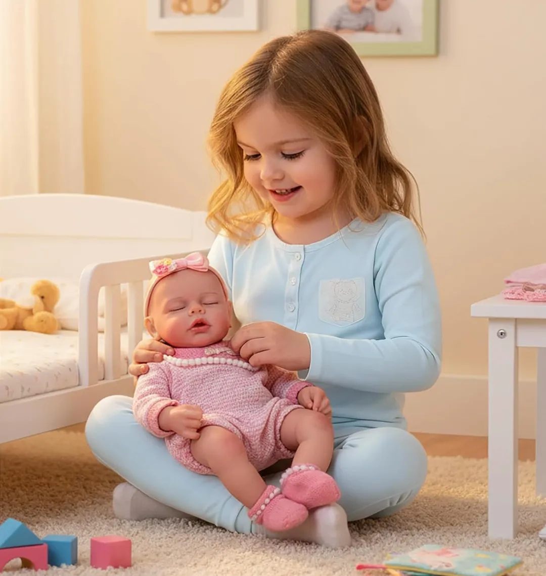 Bebe Reborn Alana Rosada Platino