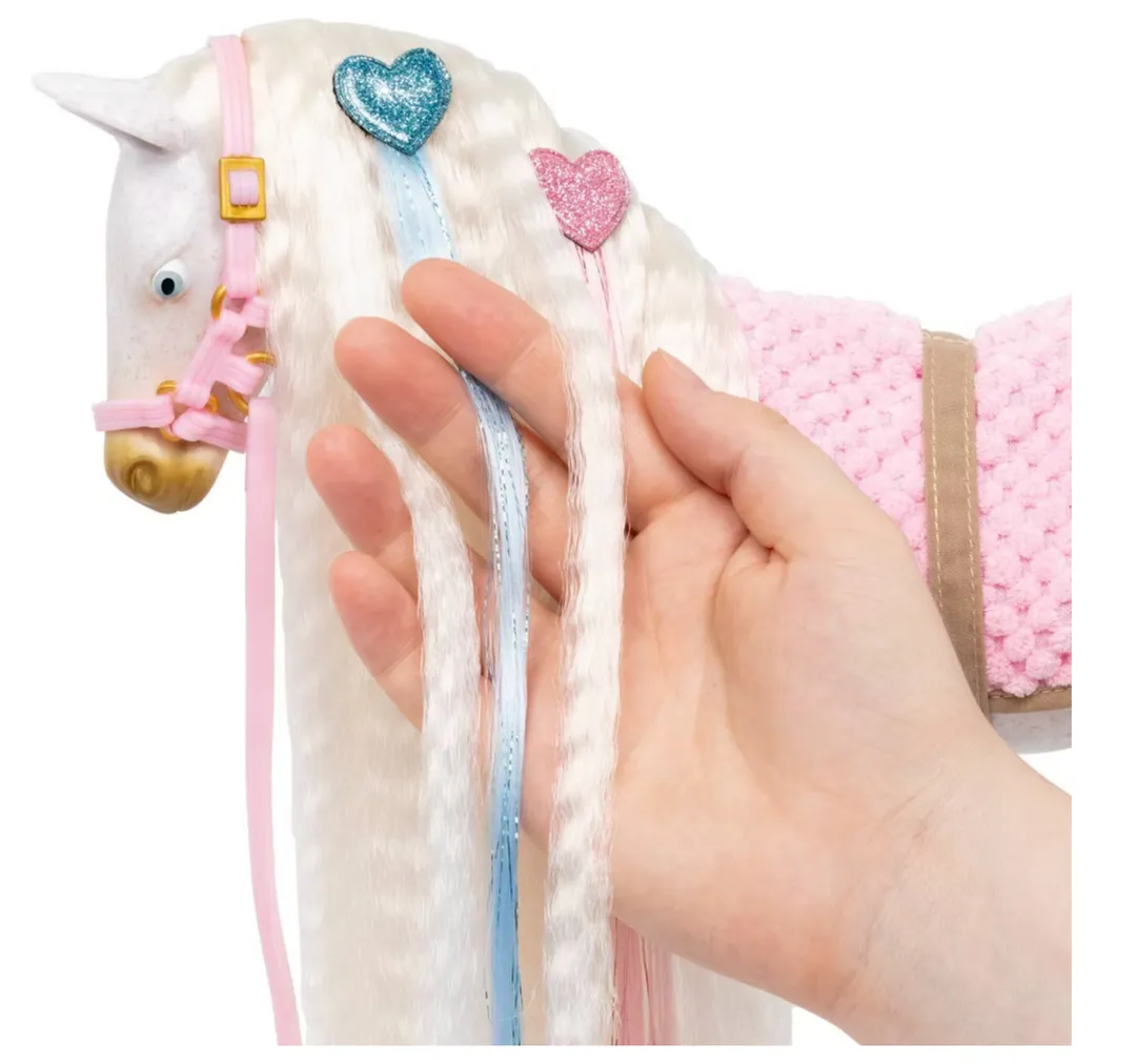  Our Generation Caballo Andaluz Blanco con Glitter & Hearts