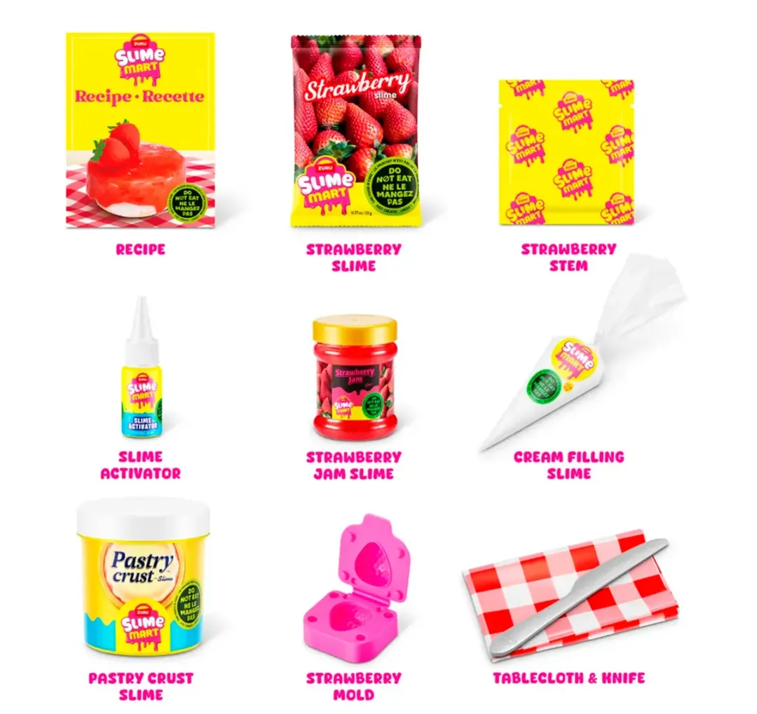 Slime Mart Bolsa Compras Cheesecake Fresa 