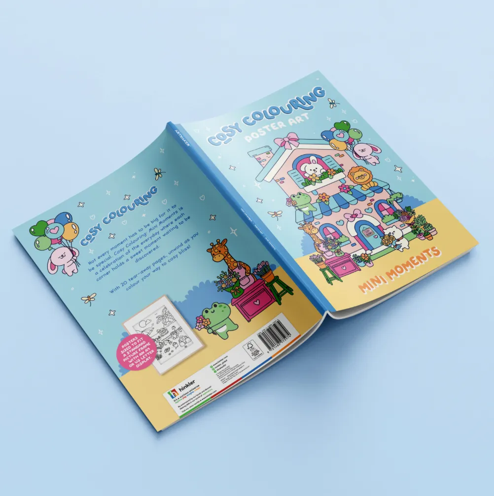 Libro Para Colorear Cozy Coloring Poster 