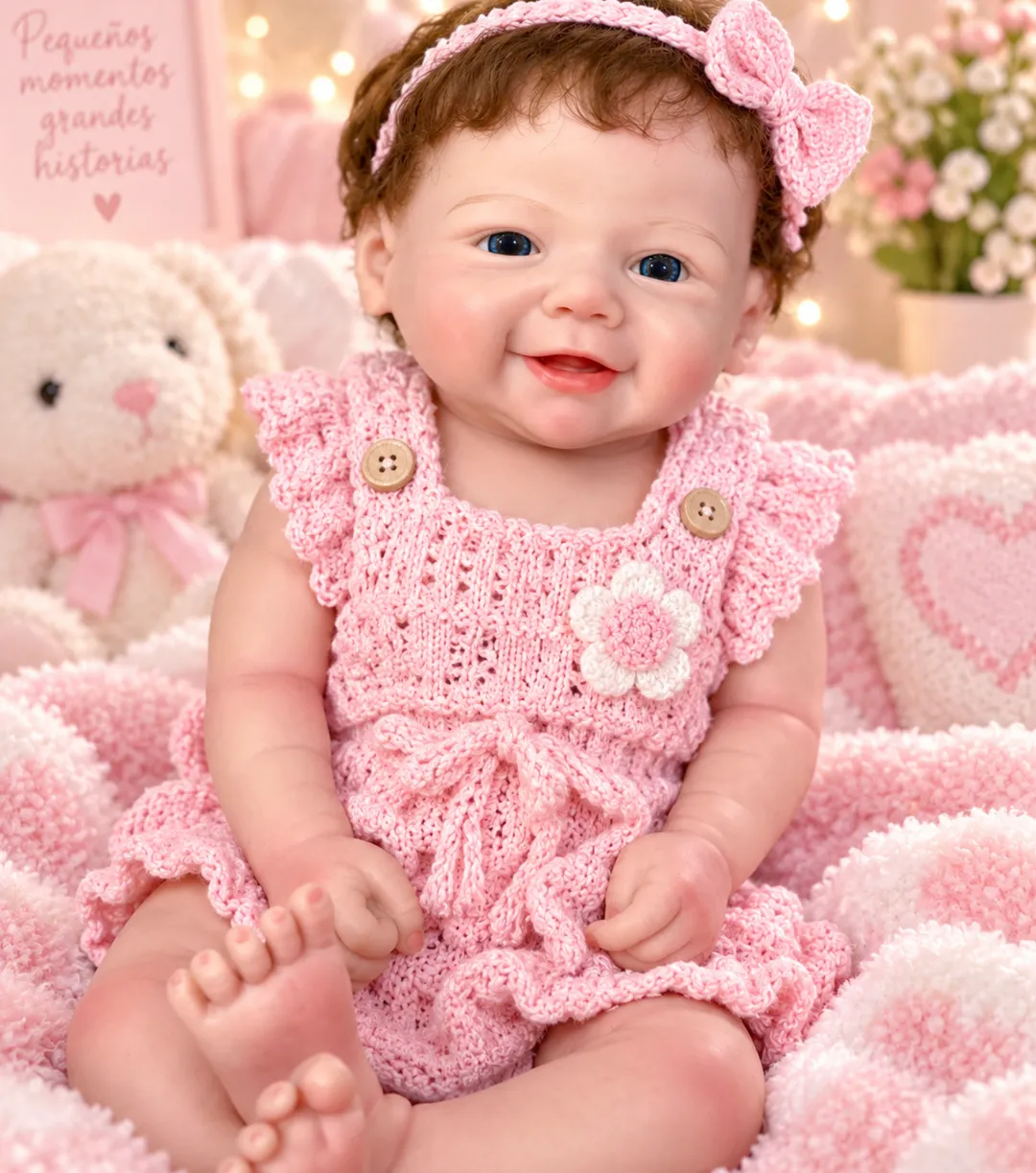 Bebe Reborn Maria Belen Con Cabello 
