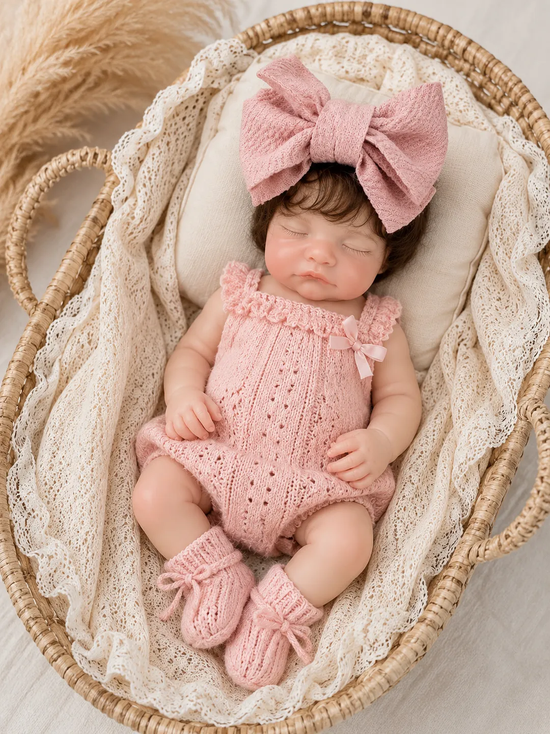 Bebe Reborn Chloe Dormida Platino