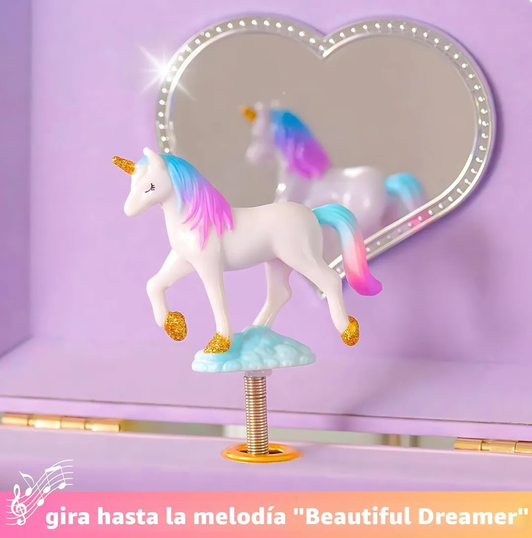 Joyero De Unicornio Morado