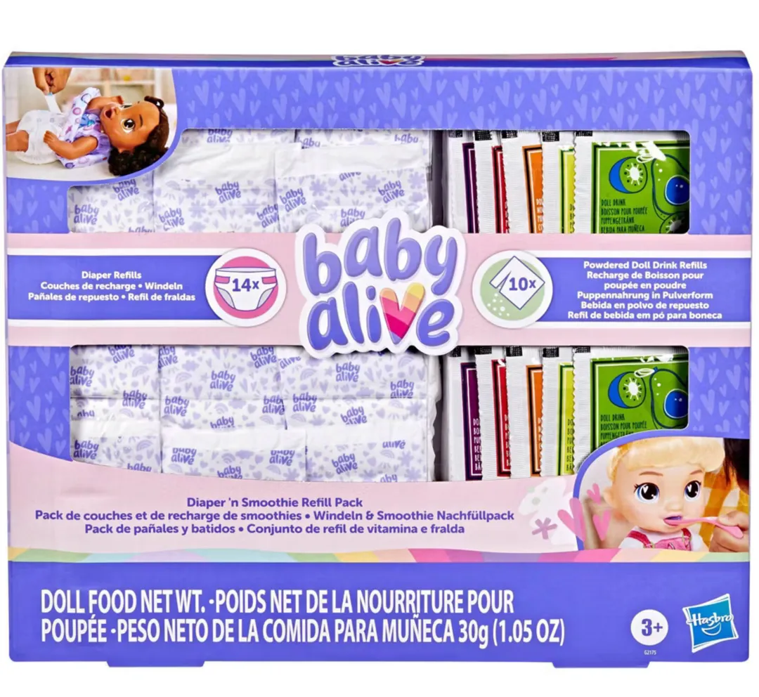Baby Alive Set Papilla Y Pañales