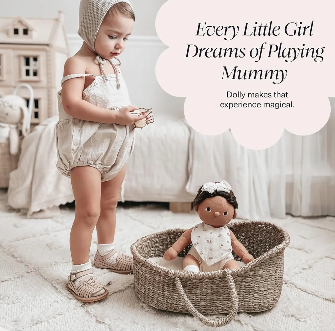 Cuna Premium para Muñeca BEBE BASK – Cesta de Moises