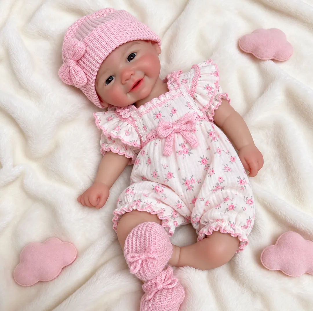 Bebe Reborn Maria Belen Rosada Platino 