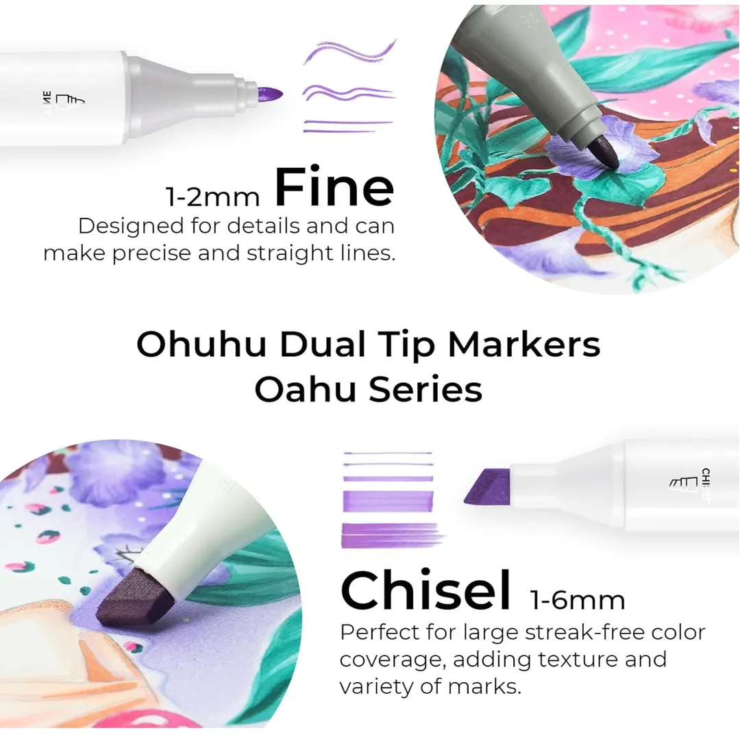 Marcadores Ohuhu X160