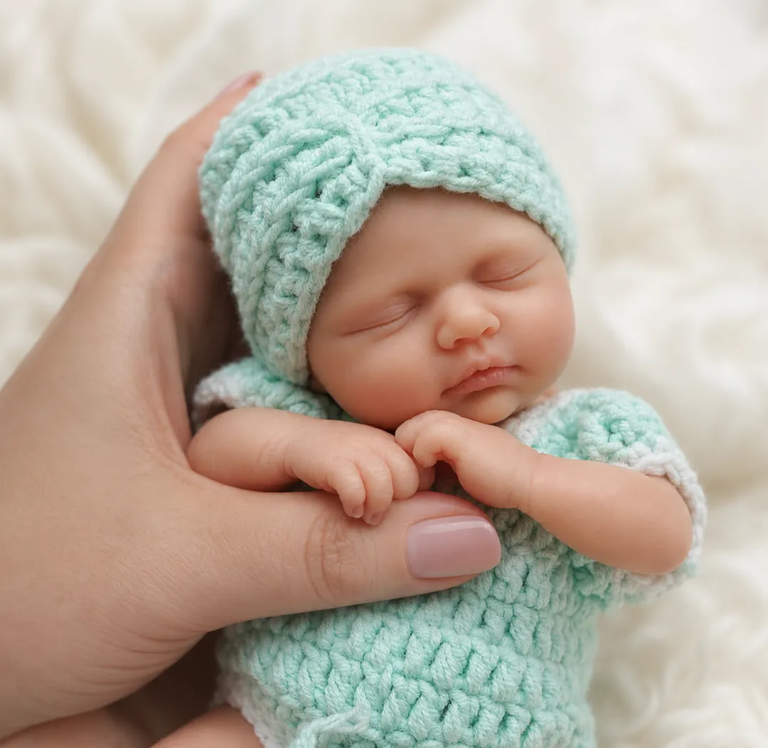 Mini Bebe Rebor Carol Platino 