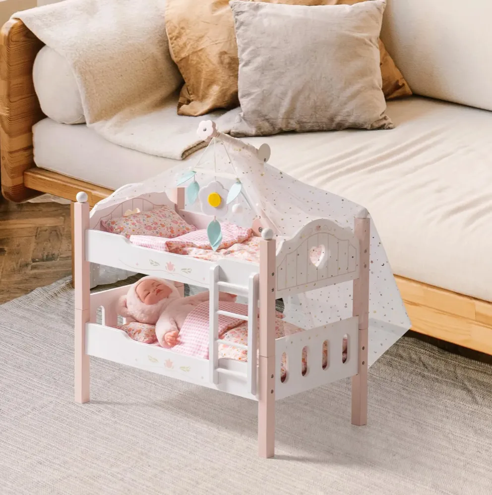 Cuna Doble Para Bebes Reborn