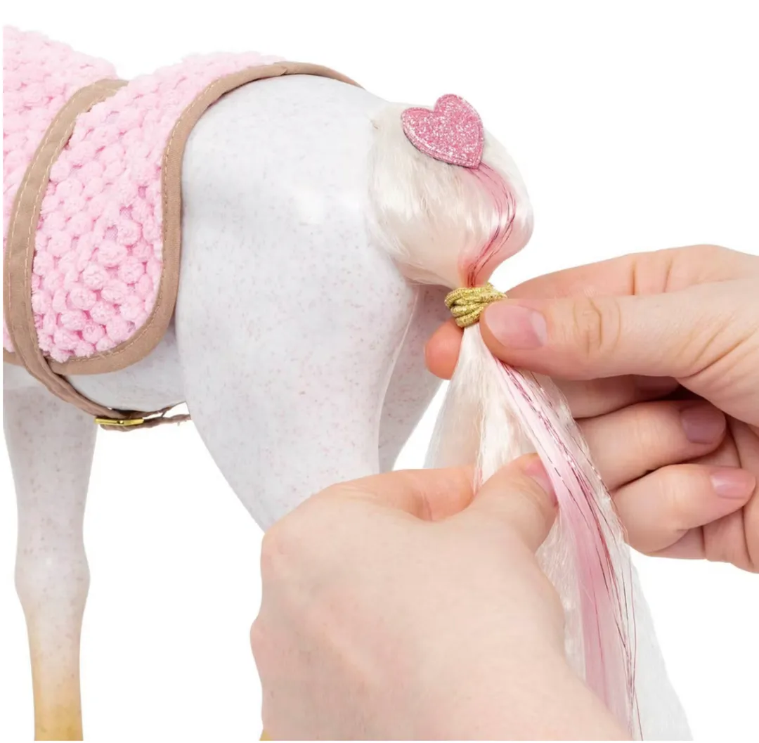 Our Generation Caballo Andaluz Blanco con Glitter & Hearts
