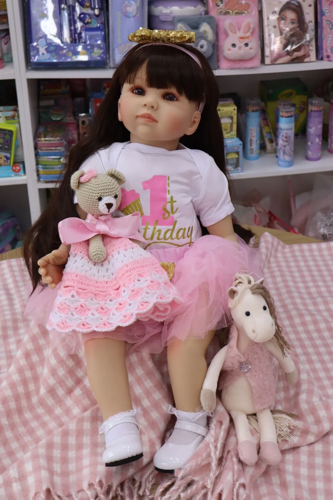 Bebe Reborn Angelica Cabello Largo Toddler