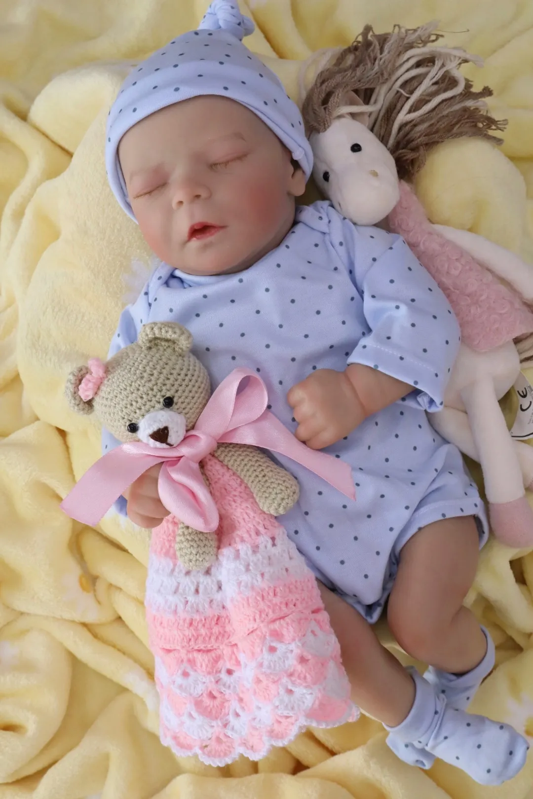 Bebe Reborn Valentino Azul Niño