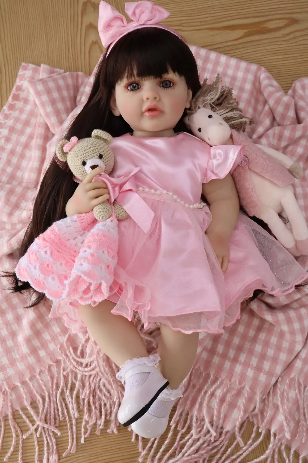 Bebe Reborn Salome Cabello Largo 