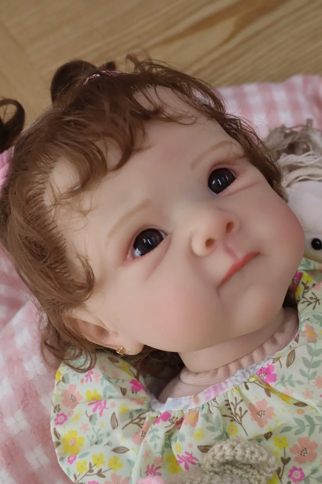 Bebe Reborn Mia Overol Flores