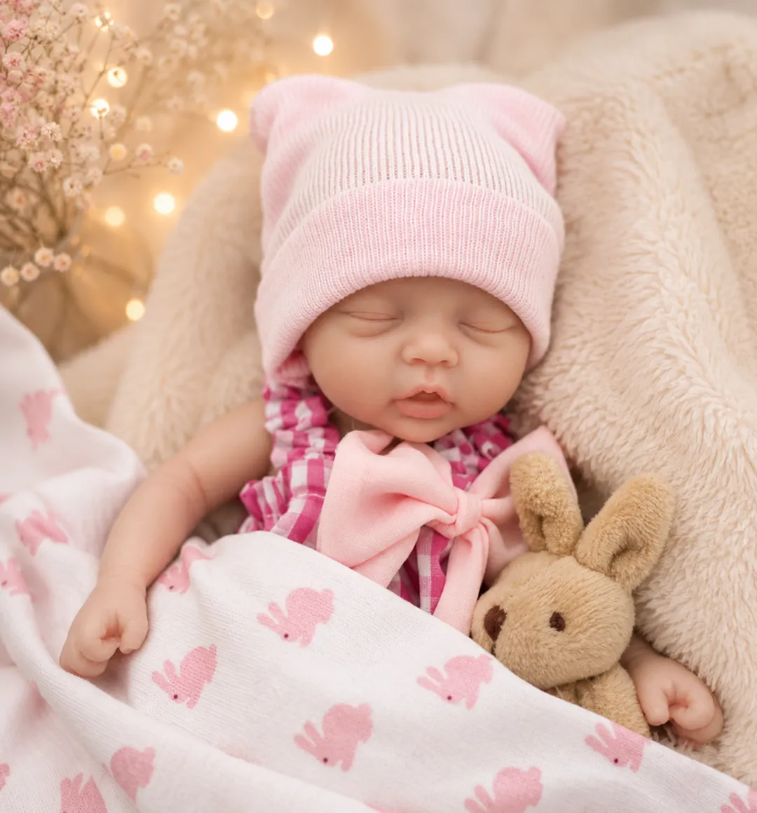 Mini Bebe Reborn Rosita Dormida