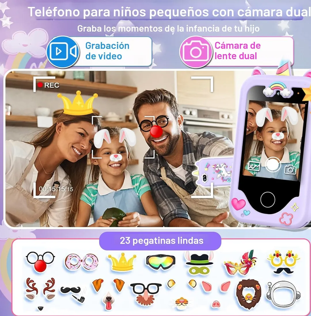 Mini Celular Arcoíris