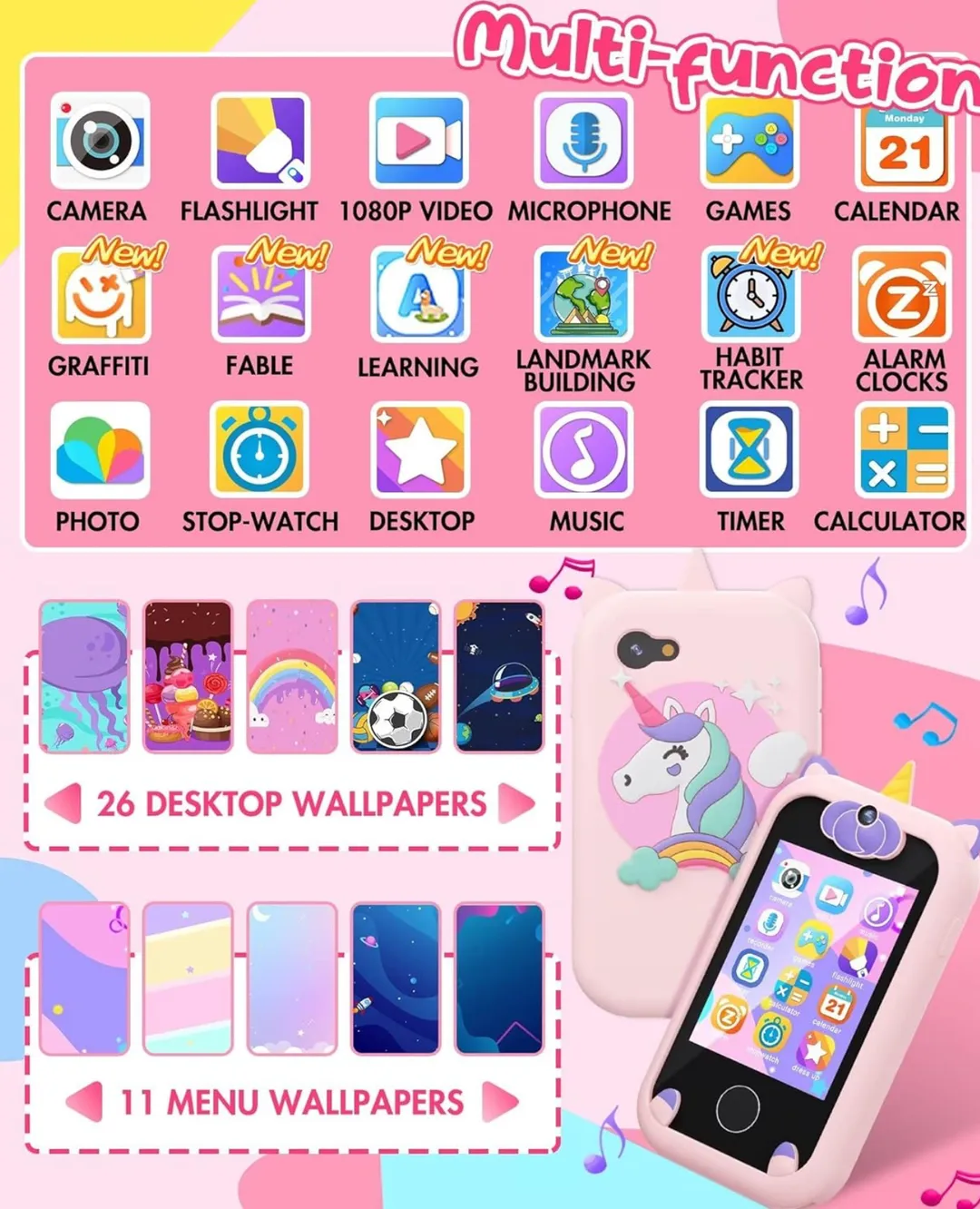 Mini Celular Unicornio