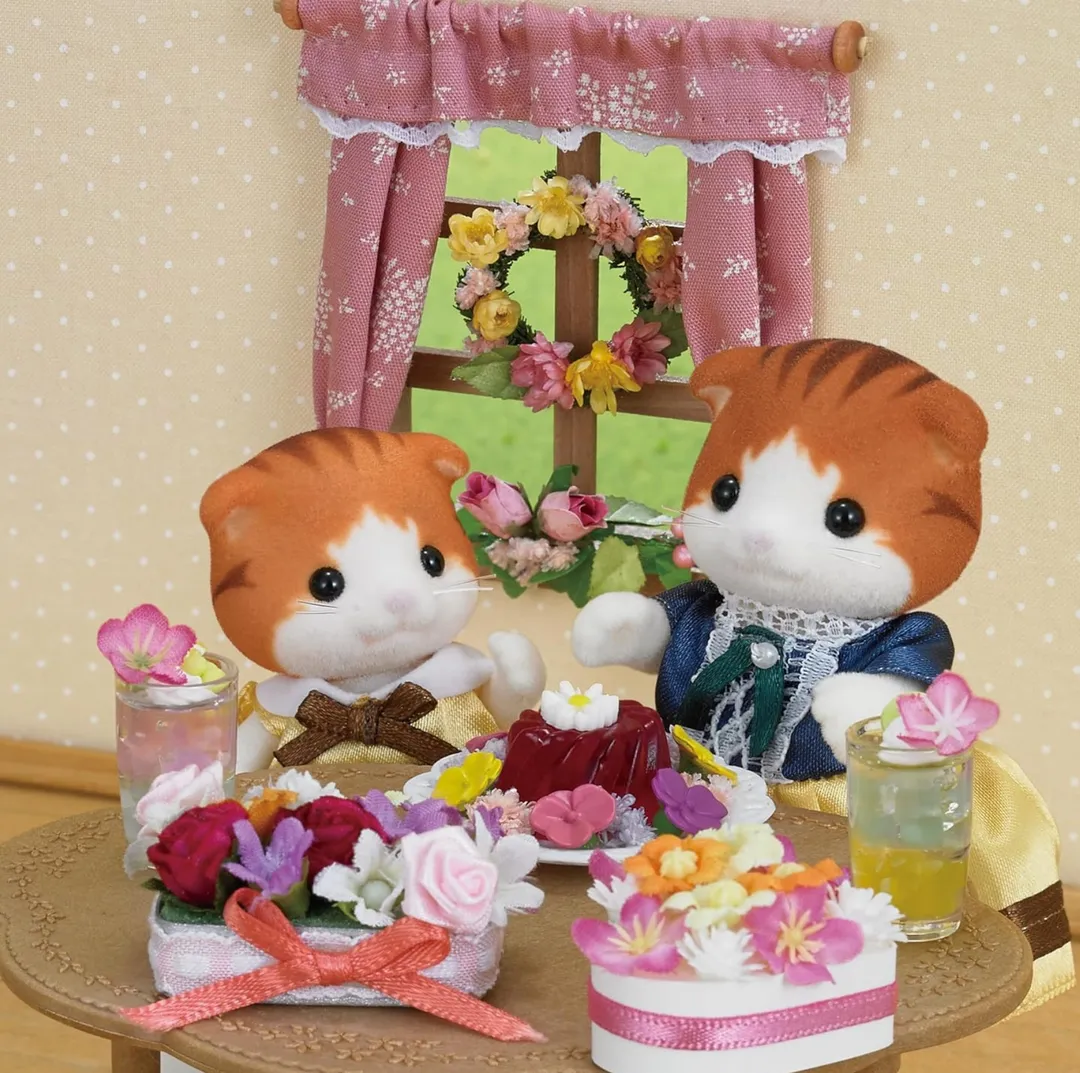 Calico Familia de Gatos de Arce Sylvanian Families 