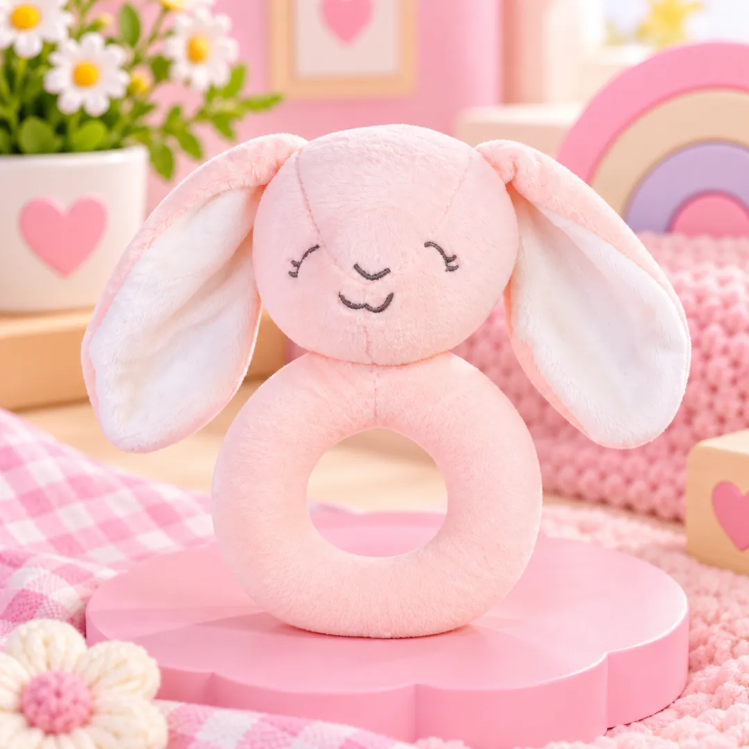 Peluche Y Sonajero Conejo
