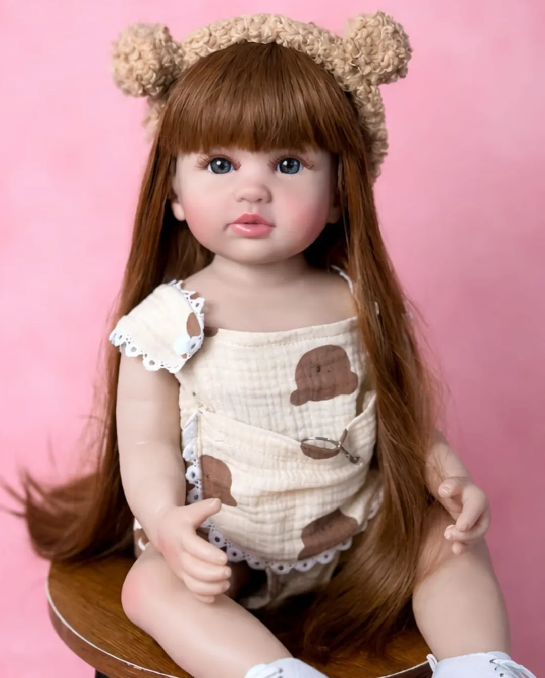 Bebe Reborn  Cabello Largo Pauline