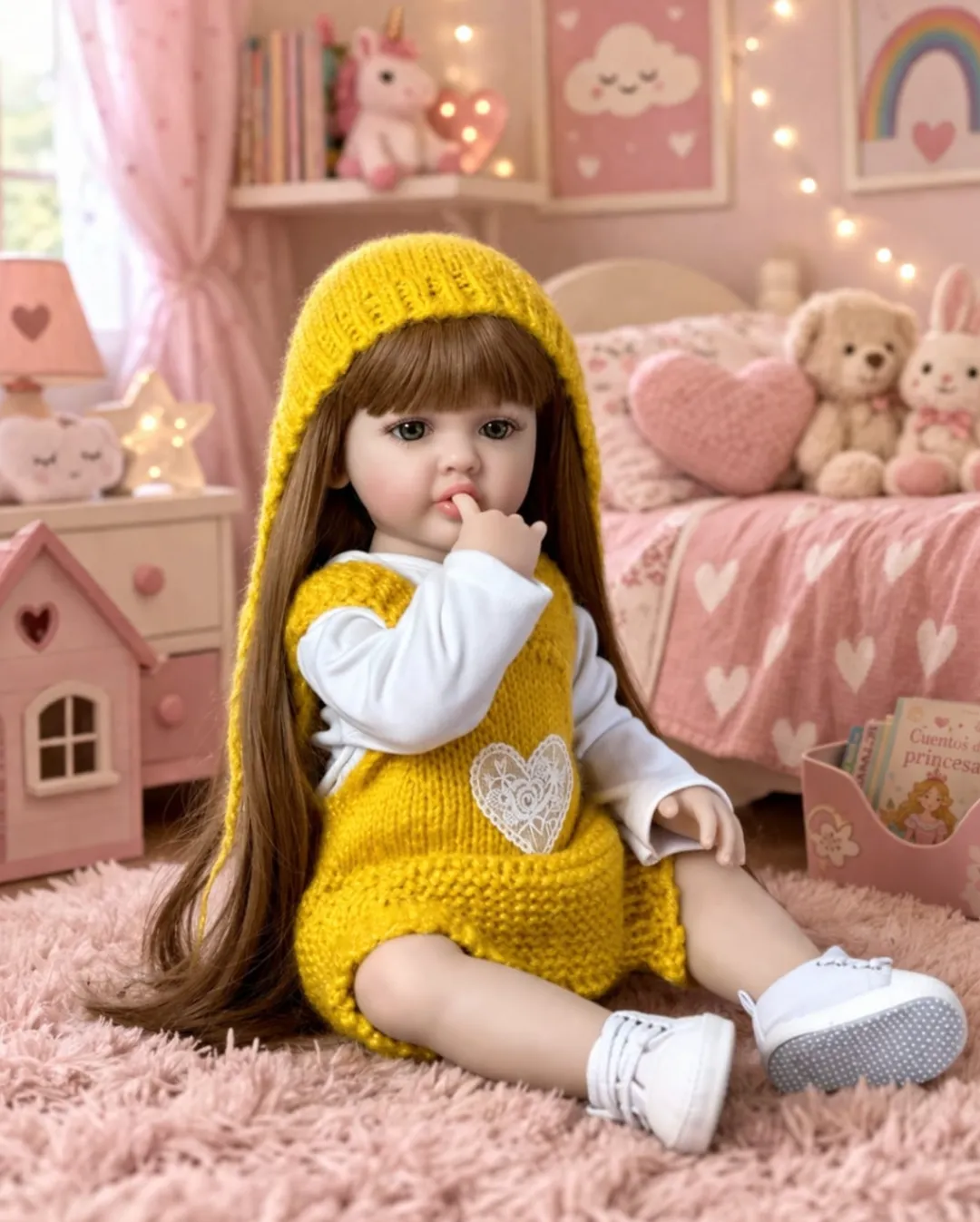 Bebe Reborn Aitana Cabello Largo