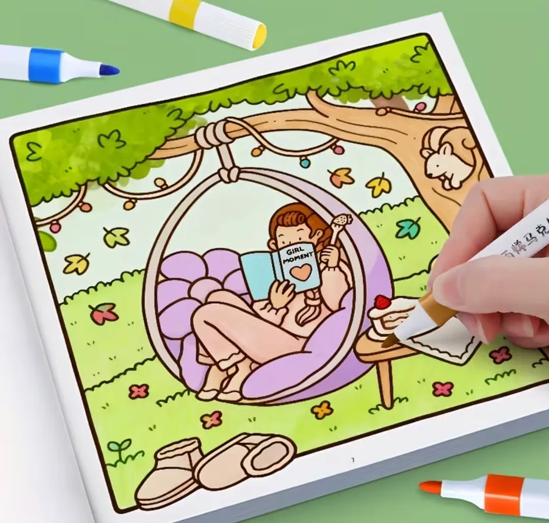 Libro Para Colorear Girl Moments