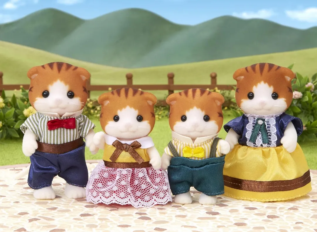 Calico Familia de Gatos de Arce Sylvanian Families 