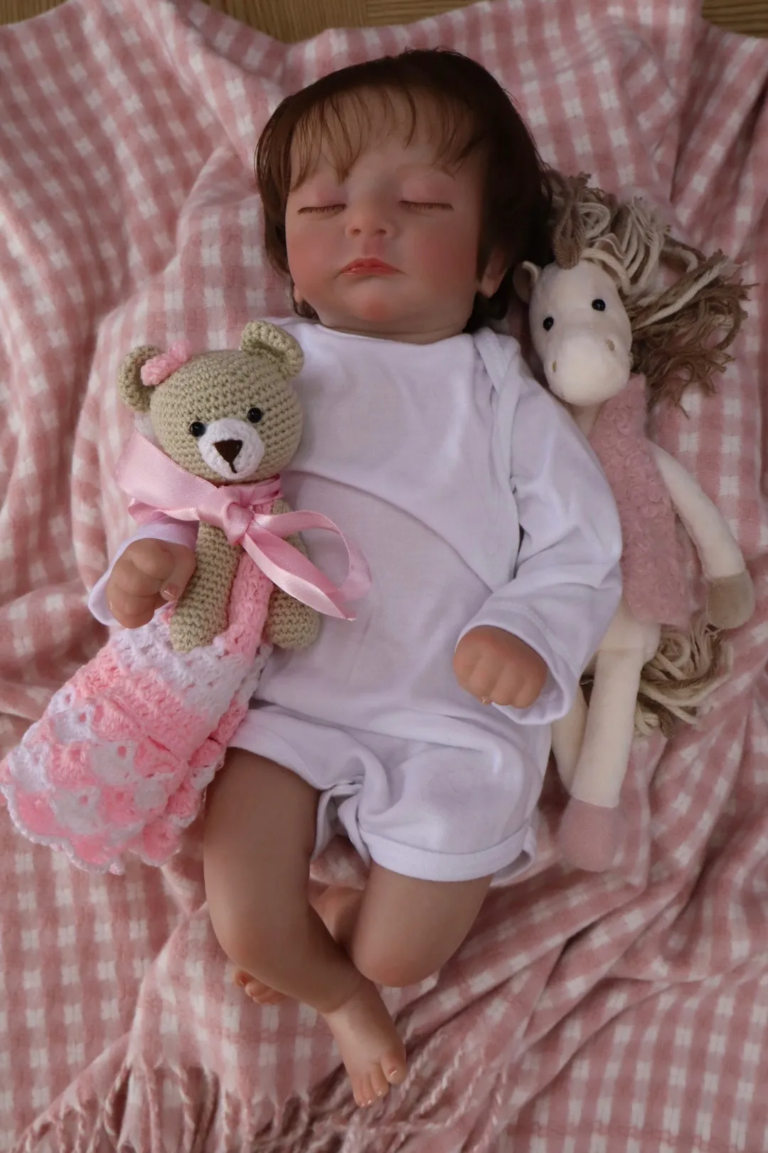 Bebe Reborn Pedro Ropa Blanca