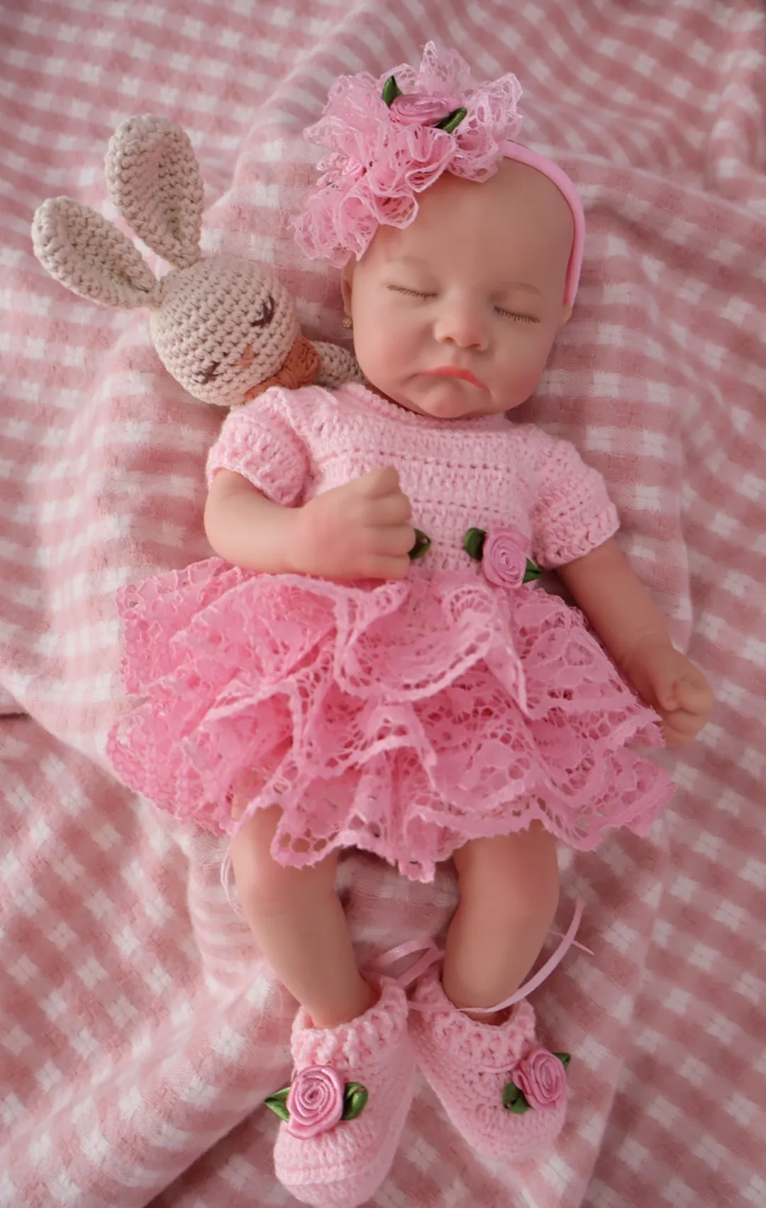 Bebe Reborn Valentina Platino Rosa