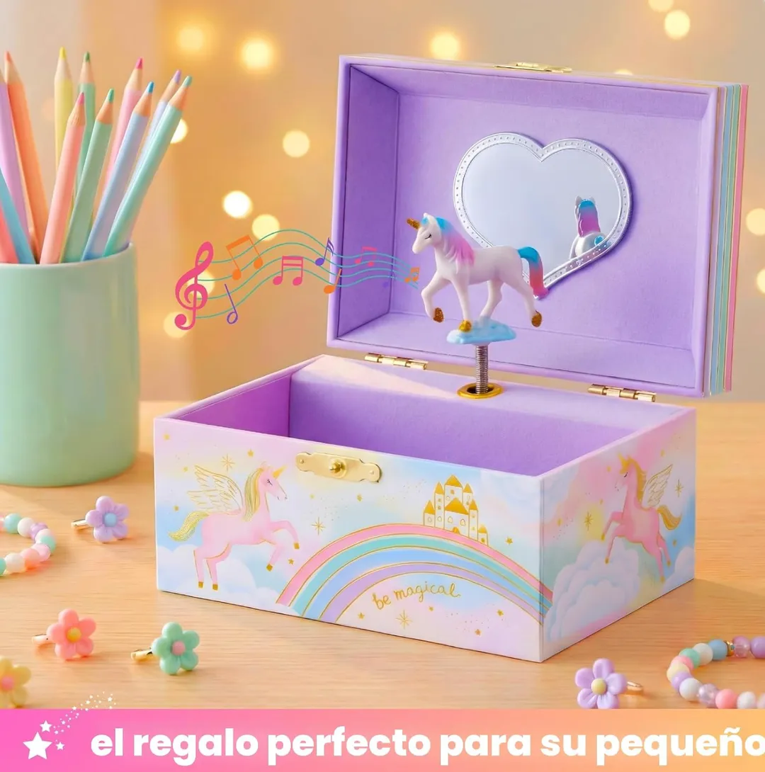 Joyero De Unicornio Morado