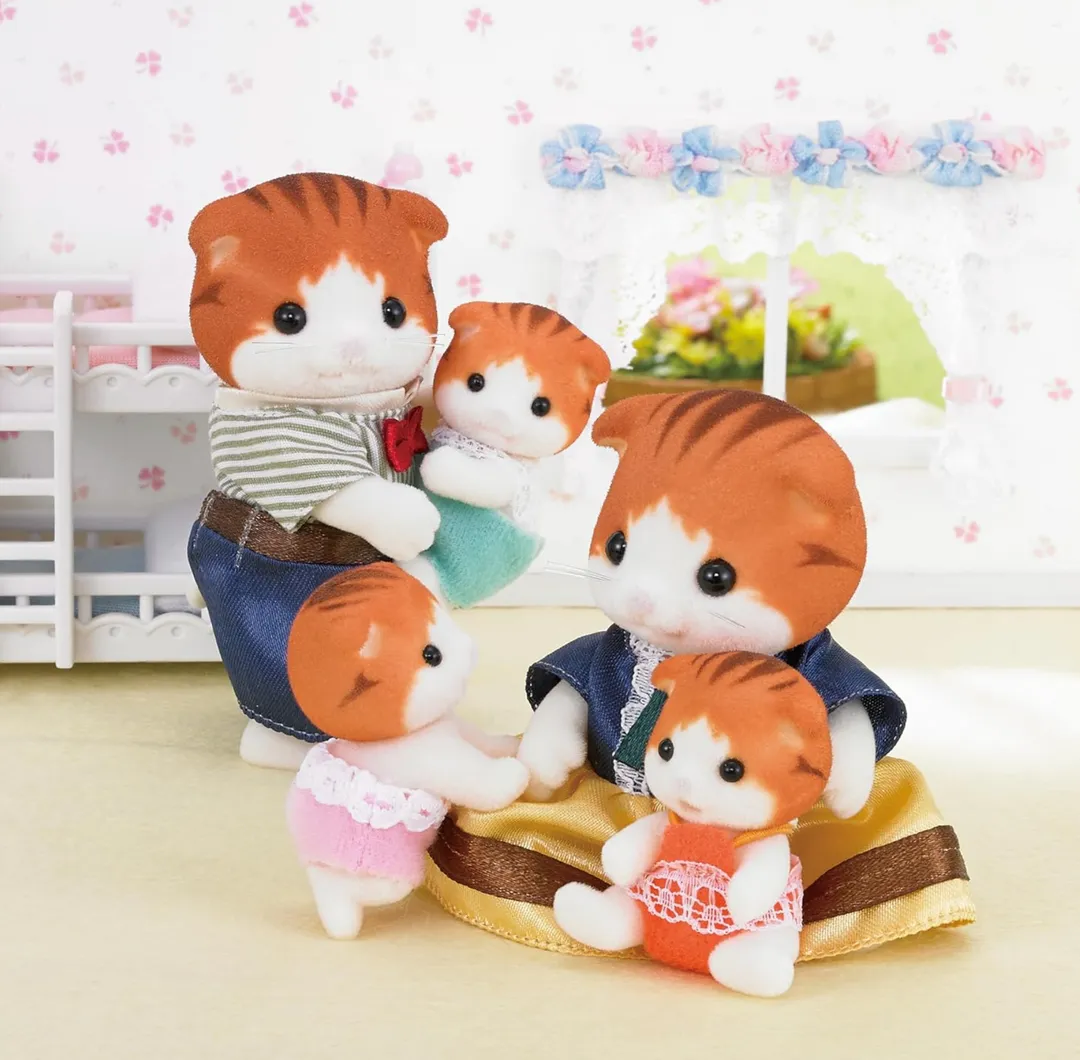 Calico Familia de Gatos de Arce Sylvanian Families 