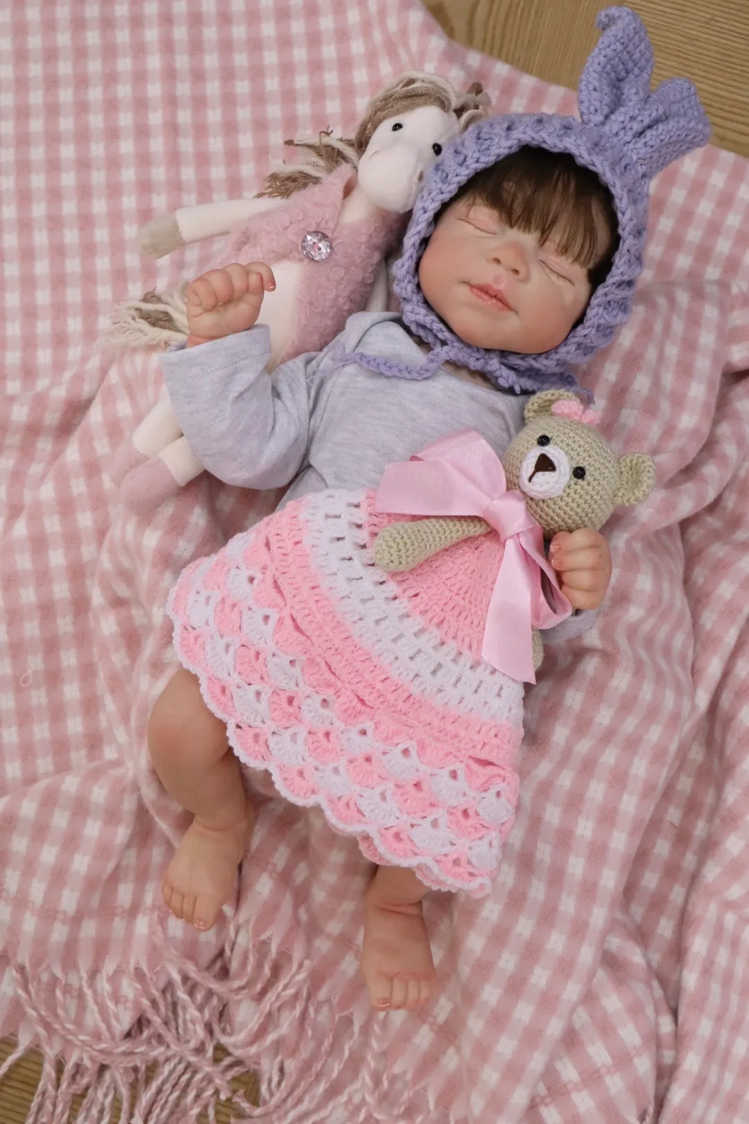 Bebe Reborn Salvador Gris Niño