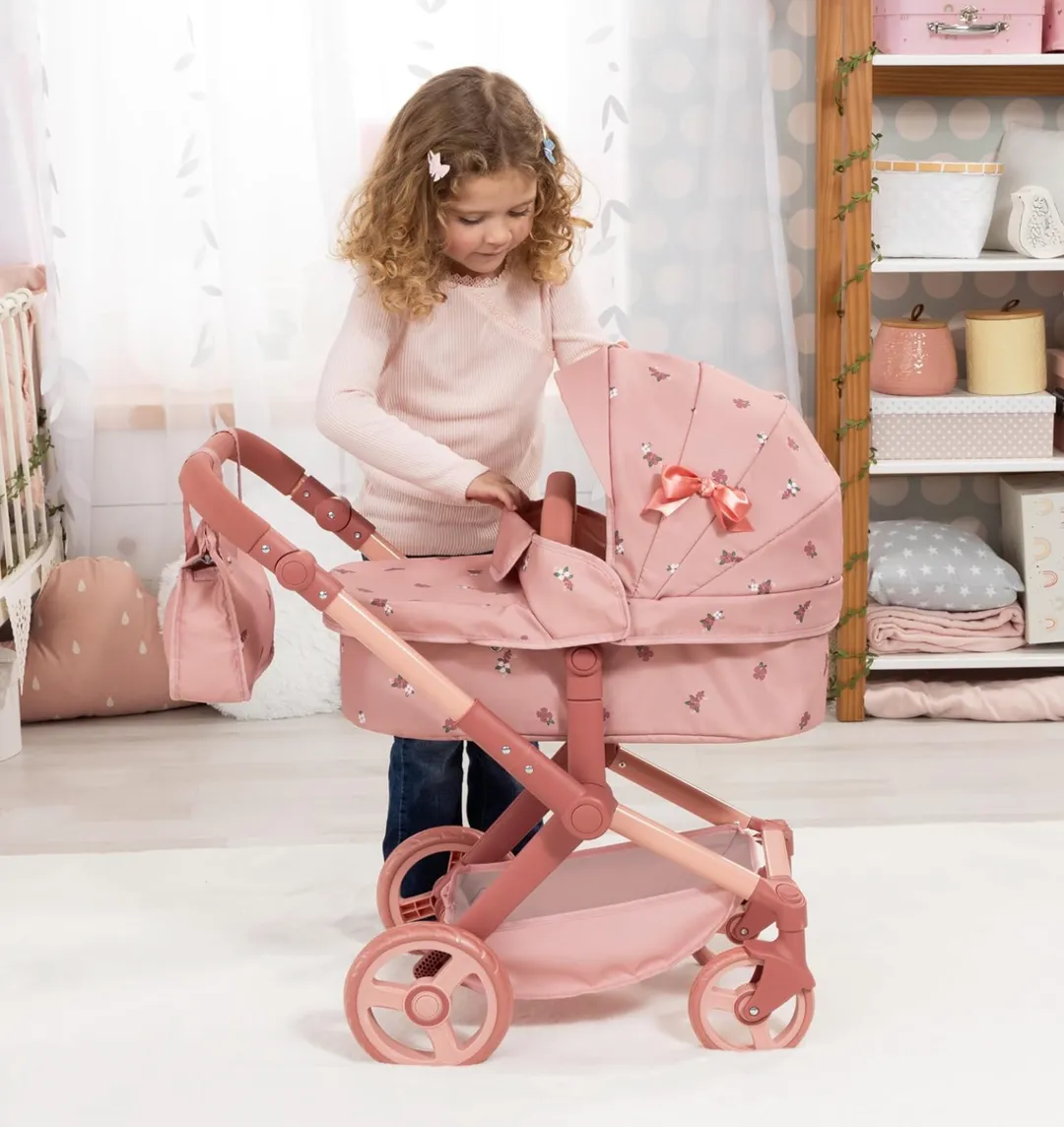 Coche Rosado Flores
