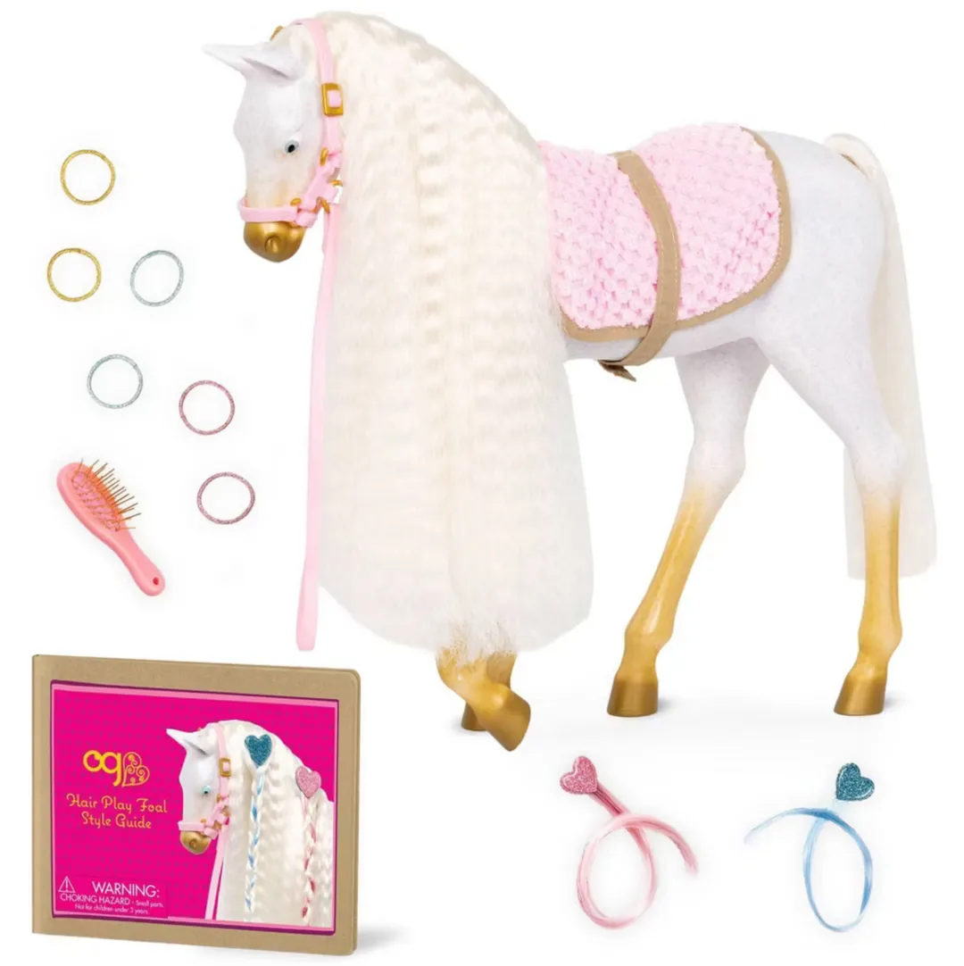  Our Generation Caballo Andaluz Blanco con Glitter & Hearts