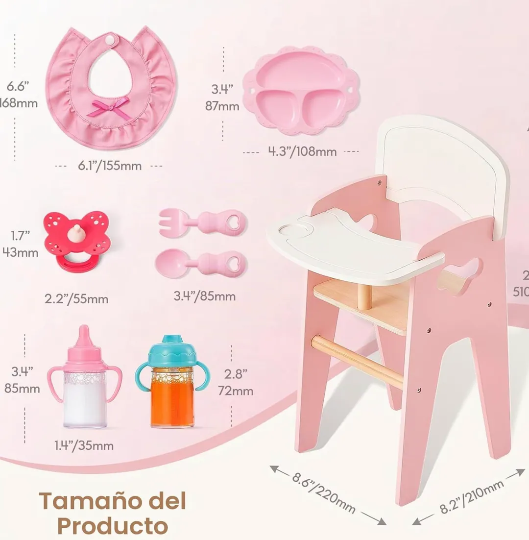 Silla Para Comer Con Accesorios