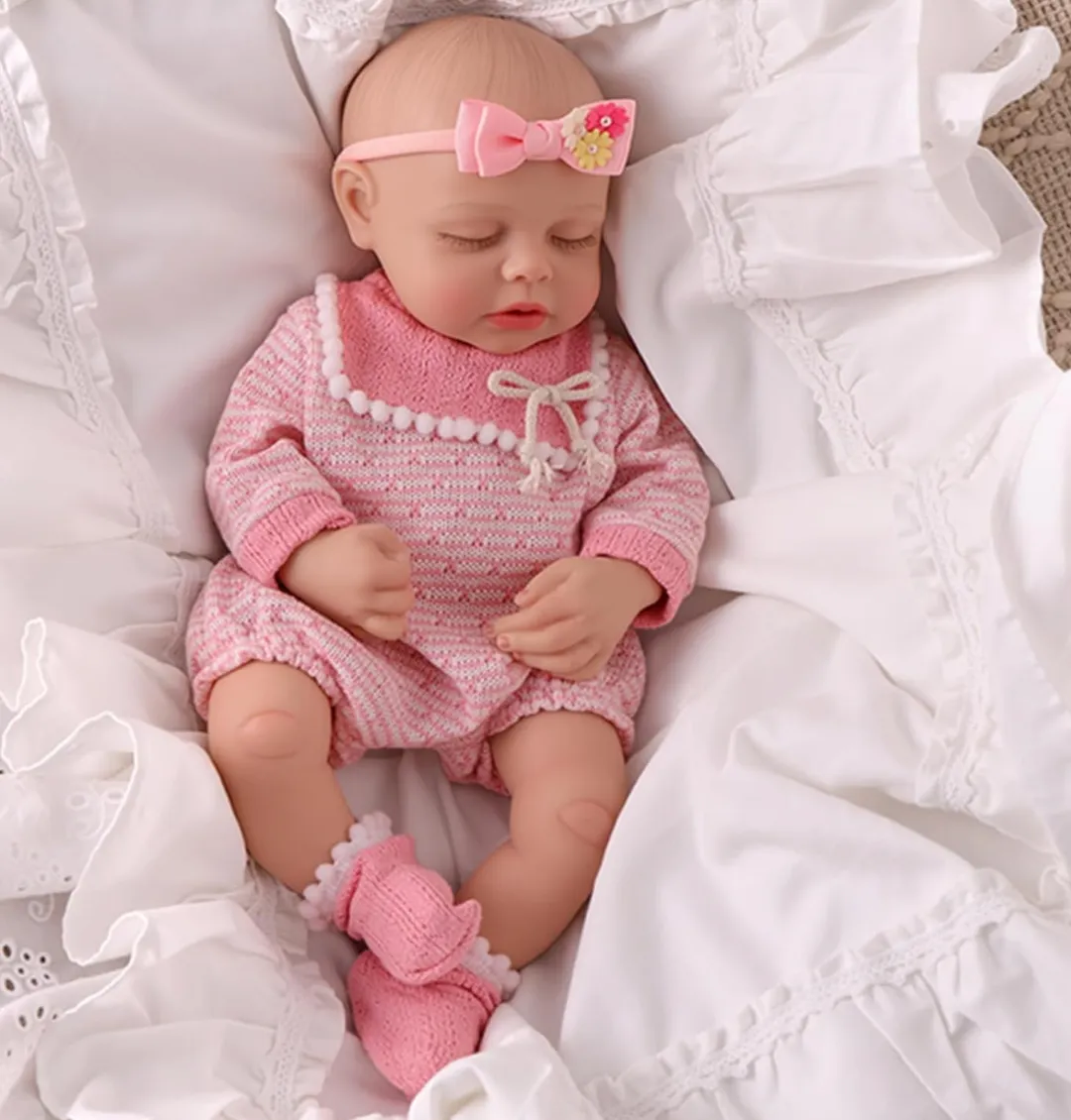 Bebe Reborn Alana Rosada Platino