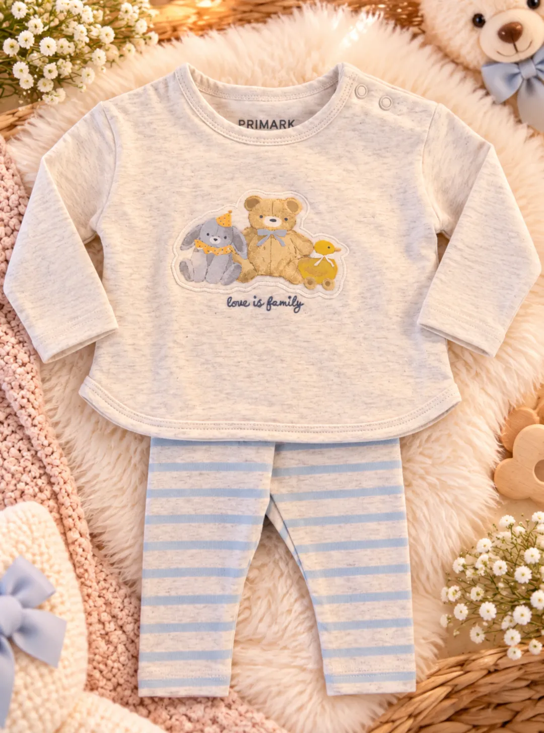 Conjunto Ositos Gris