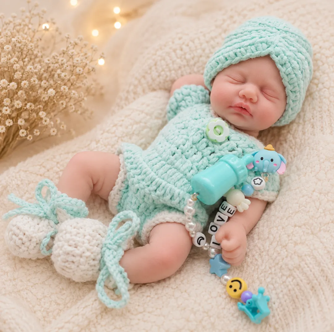 Mini Bebe Rebor Carol Platino 