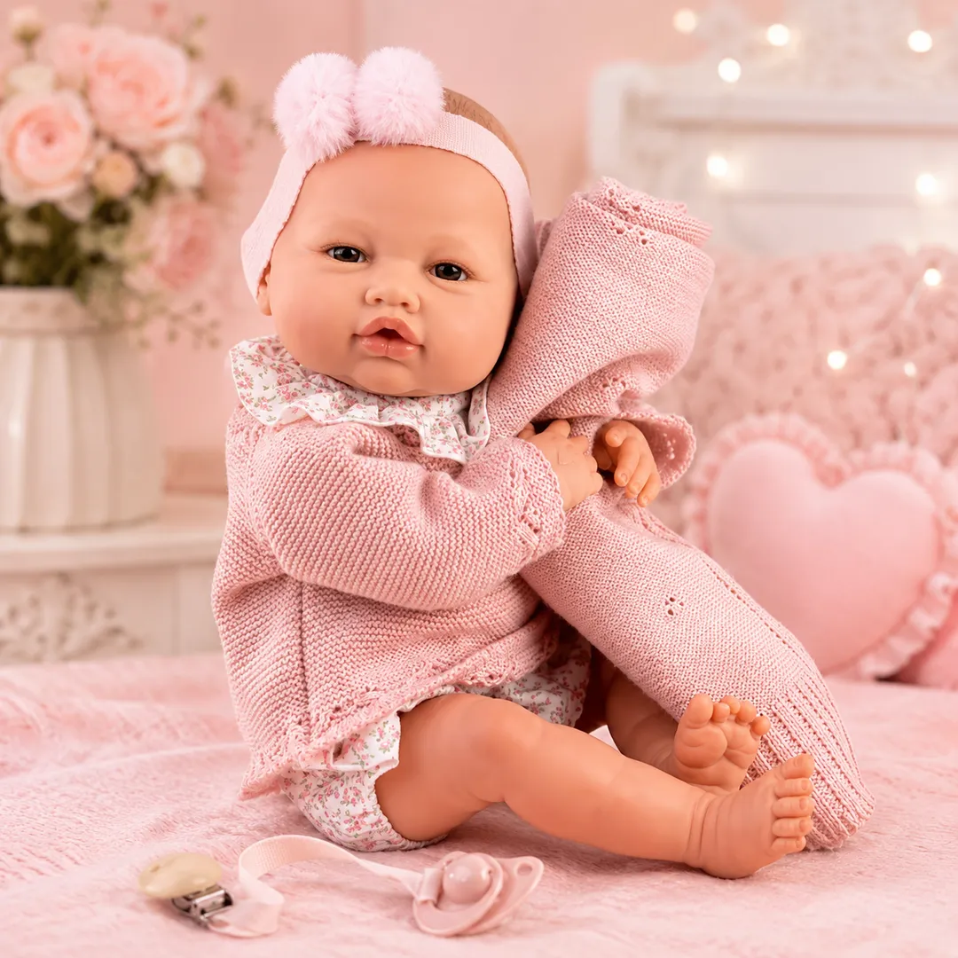 Bebe Reborn Ann Conjunto De Punto