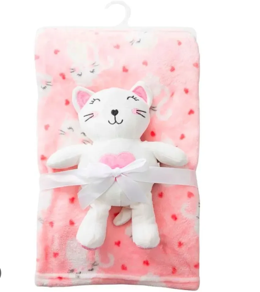 Cobija Con Peluche Gatita 