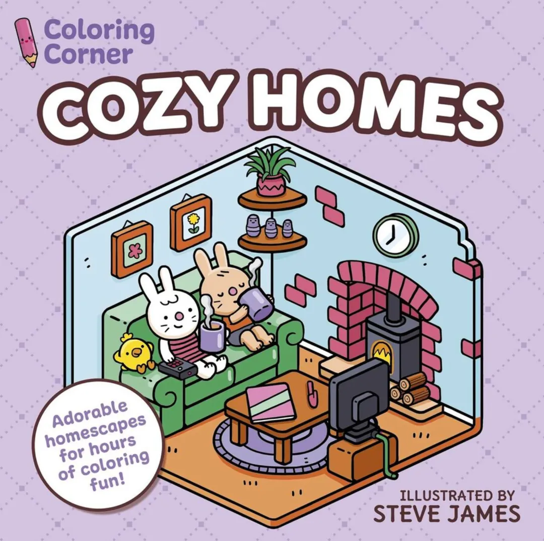 Libro Para Colorear Cozy Homes 