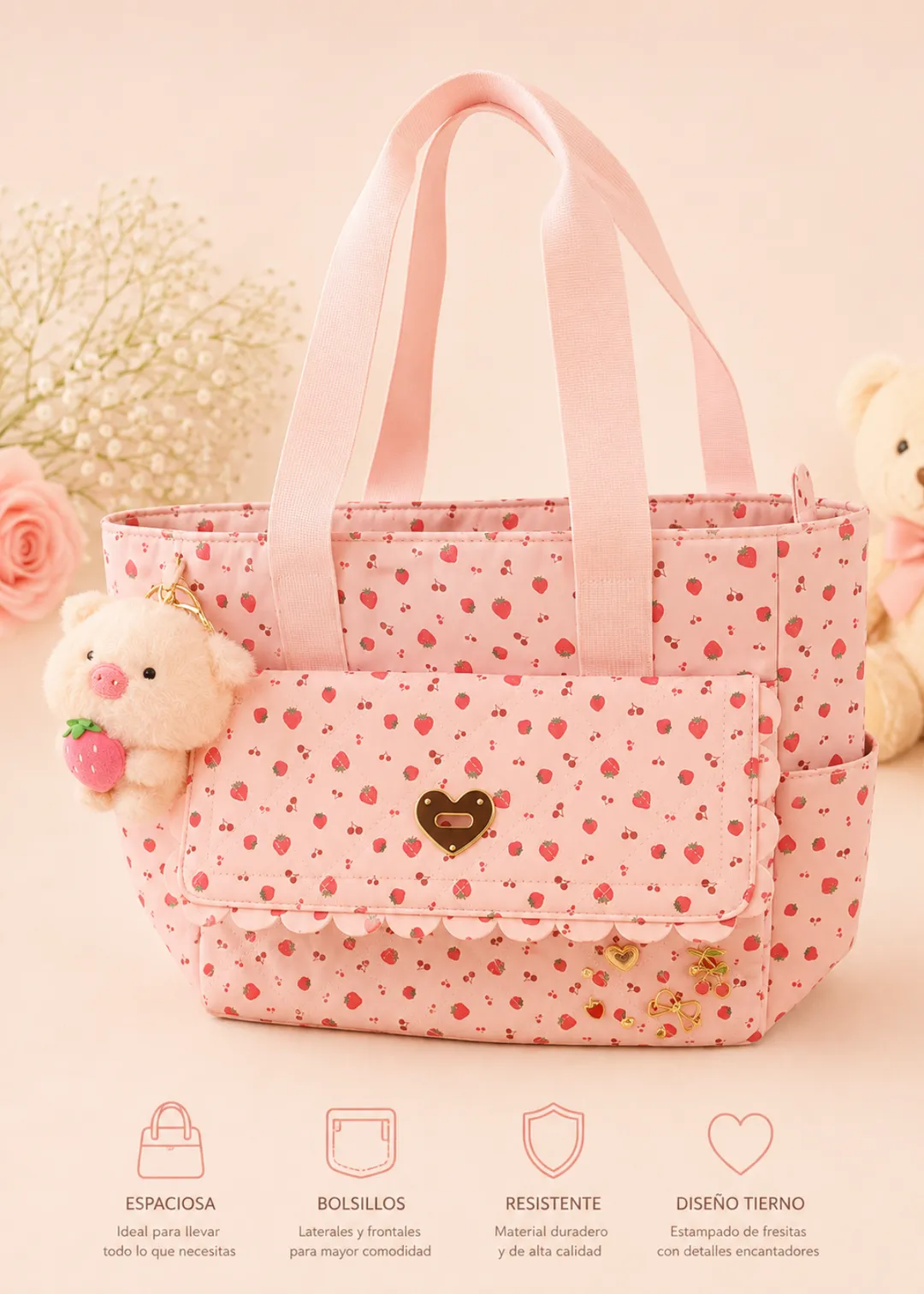 Pañalera Luxury Fresas