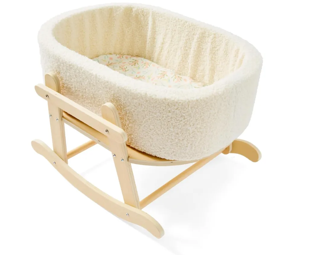 Cuna De Madera Beige 